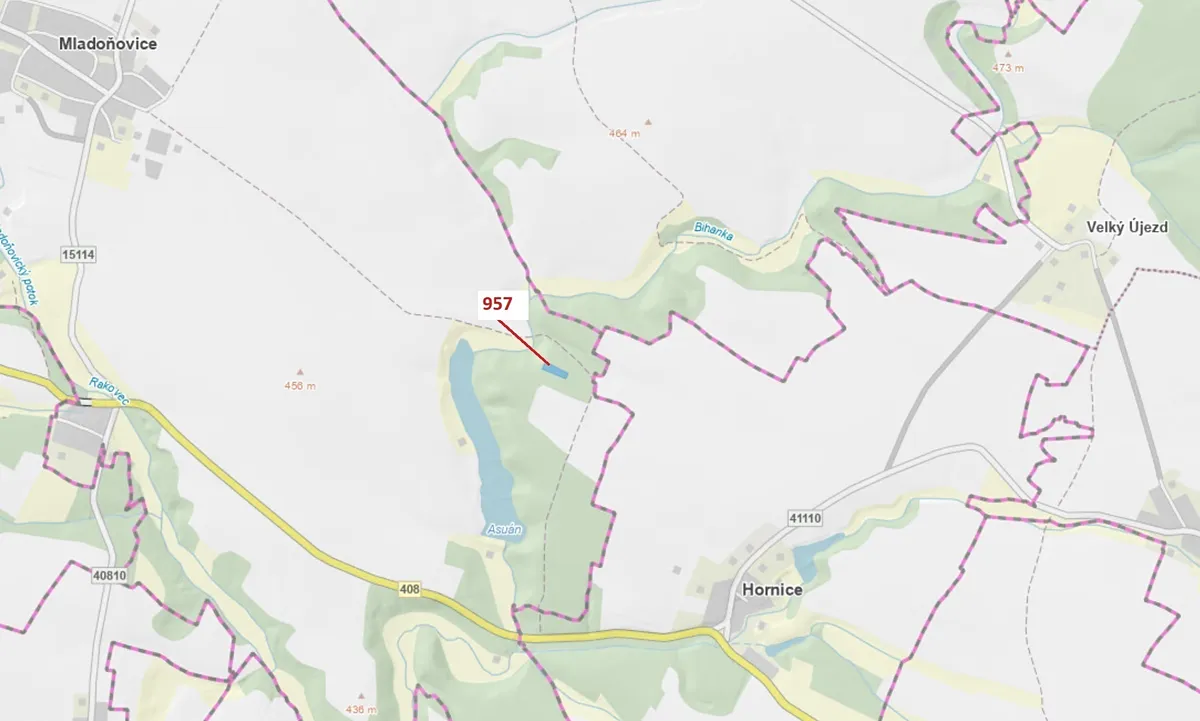 Dražba lesa 2344 m²